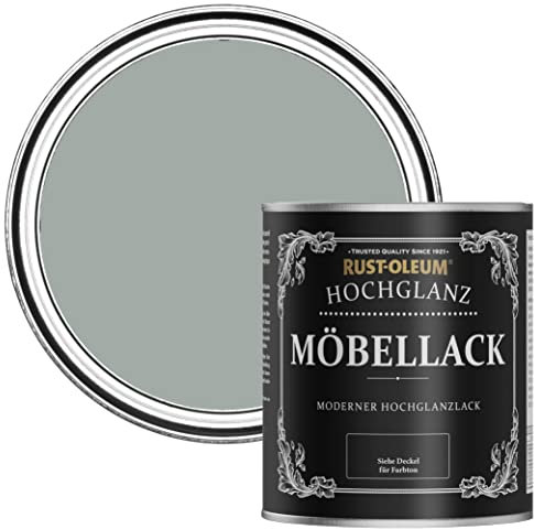 Rust-Oleum Grey Furniture Paint in Gloss Finish - Pitch Grey 750ml