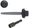 Vis autoperceuses 4,8x35 mm RAL 7016 gris anthracite tête hexagonale avec joint par 100 + 1 douille