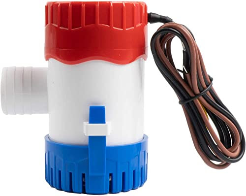 Sanuke 500gph Bilge Pump Electric 12V for Boat Submersible Marine Water Pump Accessories Marin Boat, Water Pump Low Noise