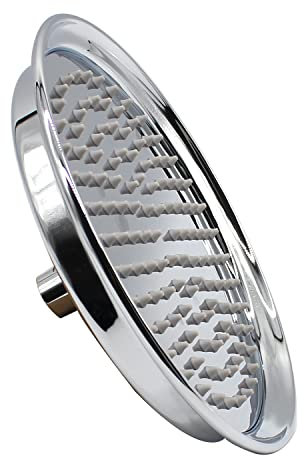 Rainfall Shower Head, 228mm Round Rain Shower Head, 304 Stainless Steel Powerful High-Pressure Bathroom Shower Head, Chrome Finish - GETSHOWERSET