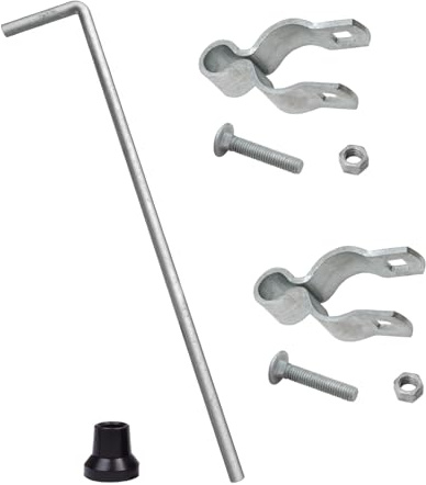 VIVIDA Gate Drop Rod 1-3/8 x 32, Heavy Duty Cane Bolt for Chain Link Fence, Drop Rod for Single or Double Gate, Chain Link Fence Parts, 1 Pack