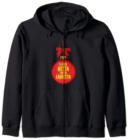 I Feel Betta With Lametta Lametta Glitzer Weihnacht Kapuzenjacke