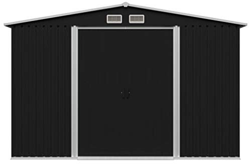 Keketa Garden Storage Shed Anthracite Steel 257x205x178 cm
