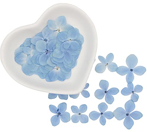 60 Stück Hortensien getrocknete Blumen, echte natürliche gepresste Blumen, Kunstharz, getrocknete Blumen für Harz, DIY, Handwerk, Handyhüllen, dünne Schnittbilder, Duftkerzen, handgefertigte Seife,