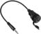 QIANRENON 3.5mm TRS Threaded Fixed Waterproof Cable 1/8 mâle vers femelle Embarqué montage Stereo Adaptateur 3.5mm Plug to Jack Casques Mount Cable, pour Voitures Caravane Mobilier, 30cm/11.8in