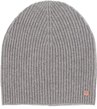 FRAAS Mütze Damen mit Rippen-Muster - Strickmütze in Kaschmir-Mischung - Wärmend und Hautfreundlich - One Size Grau