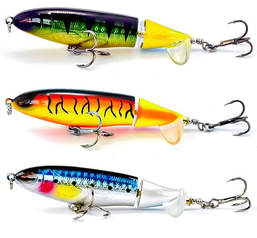 Steinn Wobbler Bleistift Whopper Kunstköder Rotierenden Schwanz Drillingshaken Swimbait Topwater Angelköder-Set schwimmend Barschköder Zanderköder