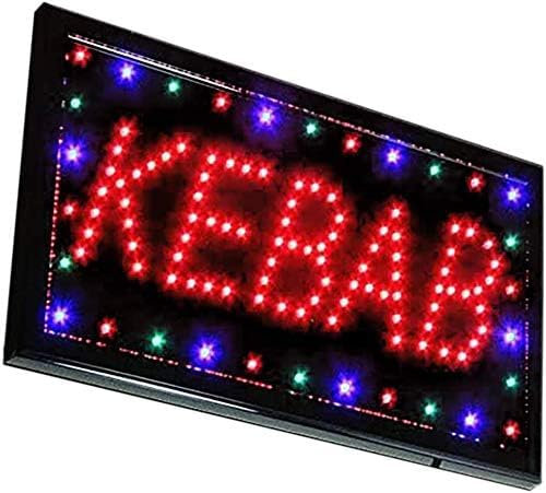 Enseigne Tableau publicitaire Led Lumineuse d'extérieur 48 x 27 x 3 Faible consommation d'énergie