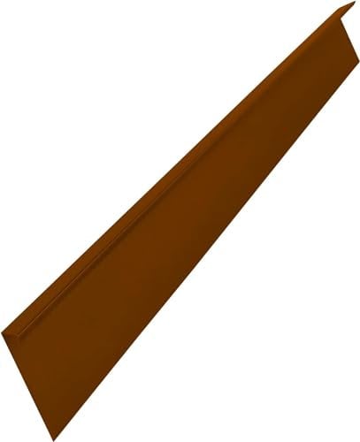 IRKA 1018-002 Rasenkante breit 4 cm Dach – 100 x 0,1 cm – Cortenstahl, Beeteinfassung verschraubbar – Höhe 20 cm