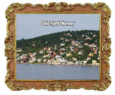 Kühlschrankmagnet Oslo Fjord Norwegen 3D Reise Souvenir Kühlschrank Dekoration Magnetaufkleber Handwerk Kollektion