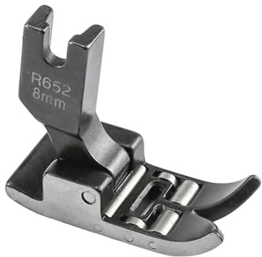Blooy Pied de roue R652 8 mm/10 mm/12 mm compatible avec machines à coudre Singer 20U, Brother B651, TZ1-B652, Consew 99R, CN2053R-1 Zig Zag (8 mm)