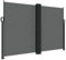 vidaXL Auvent Latéral Rétractable, Brise-Vue de Jardin, Écran de Protection, Écran de Balcon Terrasse Arrière-Cour Extérieur, Anthracite 160x600 cm