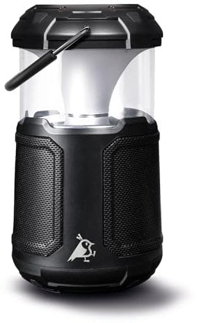 Aqiila 3-in-1 Outdoor Laterne, Bluetooth-Lautsprecher und Powerbank, 2x10W, 360° RGB LED Lampe, 10000mAh Akku, 1x USB-C, 1x USB-A, multifunktionale Campinglampe dimmbar, IPX5 wasserdicht, Soundbird