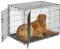 Faltbare Hundebox, Hundebox, Hundekäfig for große Hunde, Hundekäfig for Zuhause mit 2 Türen, zusammenklappbar, abnehmbar, for Haustiere zu Hause, Hundekäfig, Drahtbox for Hunde ( Size : L(89*59*65cm)