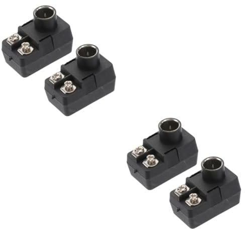 DOITOOL 4stücke Ohm Tv Adapter Hochwertige Tv Antennenanschlusskabel Ohm Konvertierung Installieren Kompatibel Mit Fernsehern Und Receivern