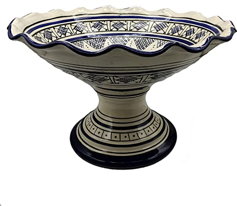 Generico La Maison Unique:Elegante Alzata Centrotavola in Terracotta Decorata - Artigianato Marocchino Unico! 0605211213