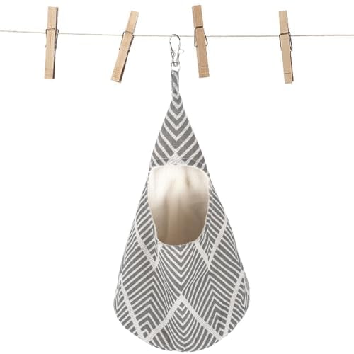 Peg Bag for Washing Line with Hanger, Washable Conical Peg Holder, Reusable Laundry Storage for Clothespin Storage Bag (15 x 8 in)