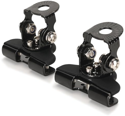 WODHMIEY Lot de 2 supports de montage pour barre lumineuse LED, kit de support de montage universel pour lampe de travail LED, pince en alliage d'aluminium pour la plupart des voitures, camions, SUV