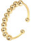 ShiWuYou Anxiety Ring Silber 925 Stress Ring Damen Fidget Ring Damen Gold, Stressring Silber Ringe 925 Frauen Angstring Silber, Anti Stress Ring mit Perlen Spinner Ringe, Gold