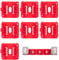 Akocire 7-Pack Battery Holder Compatible with Milwaukee M18 18V Battery, Wall Mount Battery Packout Organizer with Screws Batteries Storage Rack for Work Van,Wall, Shelf