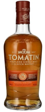 Whiskey Single Malt Tomatin Moscatel Wine Casks 16 Jahre 70 cl