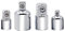 Adapter Set Stecknuss-Adapter CR-V | 4-tlg. | 1/4 auf 1/2,3/8 auf 1/4 & 1/2, mattierte Chromoberfläche