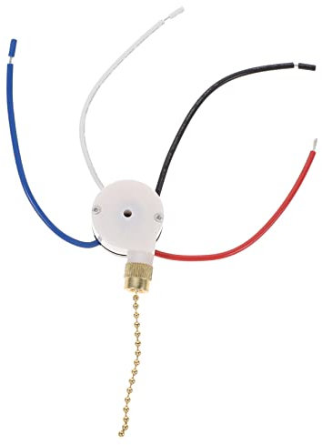 ANDRESLAD Fan Pull Chain for Ceiling Fan Light 3 Speed Control Switch Simple Installation for Home Dec