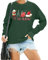 hohololo Sweat-shirt de Noël pour femme, Pull de Noël, Vert. 1, L