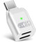 Adaptador de Cargador USB C a USB C, Conversor de USB C Macho a Lightning Auricular Auricular Hembra para iPhone Serie 16/15, iPad y Más (Blanco)