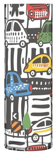 Blumenvase, handgezeichnetes Auto, unzerbrechlich, dekorativ, moderne Vase, Kunststoffvase für Büro, Zuhause, Meeting