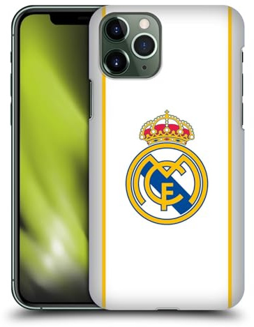 Head Case Designs Offizielle Real Madrid CF Weiß Abzeichen Harte Rueckseiten Handyhülle kompatibel mit Apple iPhone 11 Pro