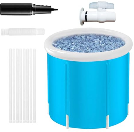 Aufblasbare Badewanne mit Luftpumpe & Tragekorb
