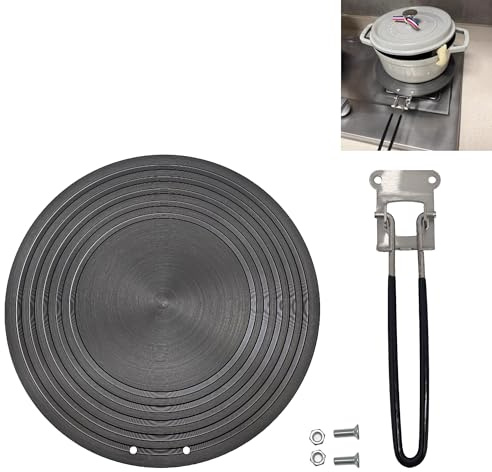 Smaoqingji Adaptateur Induction Disque Diffusion Chaleur - 1 Pièce, Noire, Plaque Diffuseur de Chaleure, Convient Types D'appareils Electroménagers, Plaques Cuisson, Cuisinières Electriques, etc