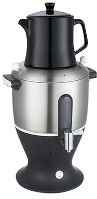 Electric Samovar Tea Maker, 6L Turkish Tea Maker, Stainless Steel Double Pot Kettle, With Keep Warm Function, Boil-Dry Protection, For Coffee, Scented Tea