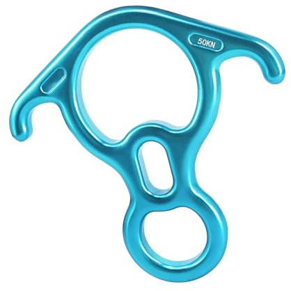 Figurines légères en aluminium, 8 appareils de rappel pour l'escalade et la descente, design lisse, alliage d'aluminium, dispositif de rappel pour huit rochers, équipement léger polyvalent, finition