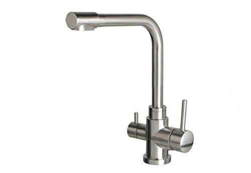 Prime Inventions GmbH Design Edelstahl Dreiwege-Wasserhahn für Vario HP Carbonit und AA Pure Systeme