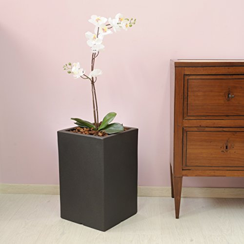 Koll Living Design Topf Atlantis 30 cm - anthrazit - ideal für Ihren Garten, Terrasse oder Balkon