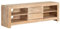 vidaXL Meuble TV Bois d'Acacia Massif Marron Clair Salon Armoire TV Table TV