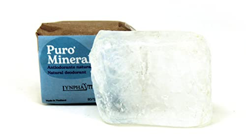Puro Mineral Alaunstein - Deo Kristall – 100% Natürliches Deo ohne Aluminium Chlorohydrat – Dekosteine - 80-120 gr.