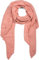 styleBREAKER Damen weicher unifarbener Web Schal in asymmetrischer Form, Winter, Stola 01017118, Farbe:Koralle