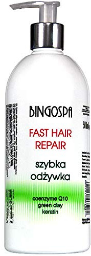 BINGOSPA fast hair repair Schnelle Haarreparatur Haarspulung Conditioner mit Coenzym Q10, grünem Ton und Keratin - 480 g