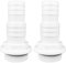 well2wellness 2 x Pool Schlauchtülle Schlauchverbinder 32/38 mm x 1 1/2 Außengewinde Plus O-Ring, Pool schlauchtülle, schlauchtülle Pool