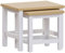 Vida Designs Arlington Beistelltisch-Set, modernes Tisch-Set, MDF, quadratisch, Weiß, 2 Stück