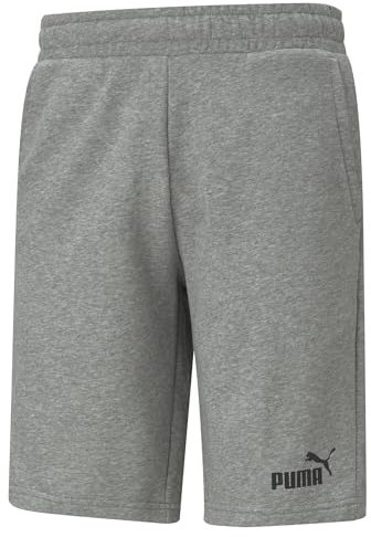 PUMA Herren Ess 10 Shorts, Medium Gray Heather, XL EU