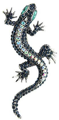 TOSSPER Vintage Gecko Brosche, Tierform-Kragen-pin, Schmuck-Geschenk Für Frauen Herren Anzug Dekoration