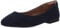 Amazon Essentials Women's Pointed-Toe Ballet Flat, Navy, 12 UK