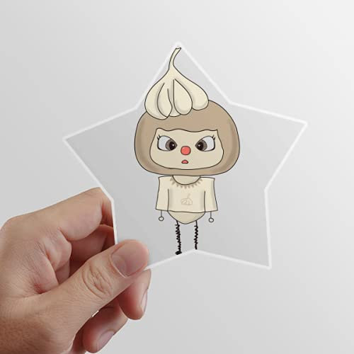 Beauty Gift Pflanze Gemüse Knoblauch WeiÃŸ HeiÃŸer Geruch Essen UU Star Sticker Waterproof Vinyl Car Helm Decal