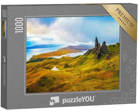 puzzleYOU: Puzzle 1000 Teile „Spektakuläre Old Man of Storr Felsformation, Isle of Skye, Schottland.“ – aus der Puzzle-Kollektion Schottland