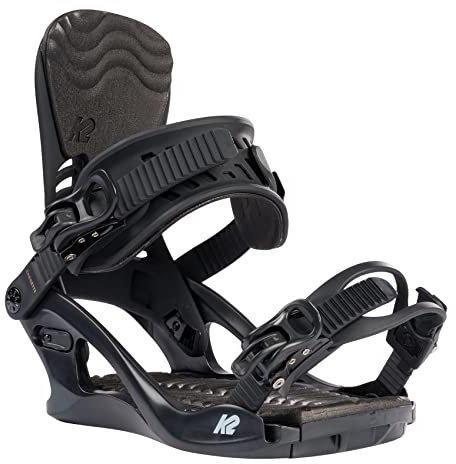 K2 Cassette Fixation Snowboard pour Femmes, Noir, S (EU: 33.5-39 — US: 3-7.5 — MP: 200-245)