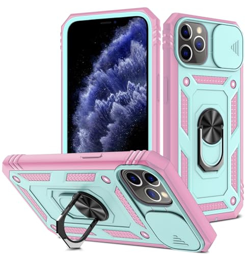 DAWEIXEAU für iPhone 11 Pro Max Hülle,Kameraschutz Handyhülle Drop Resistance Handys Schutzhülle für iPhone 11 Pro Max (6.5) (Rosa Grün)